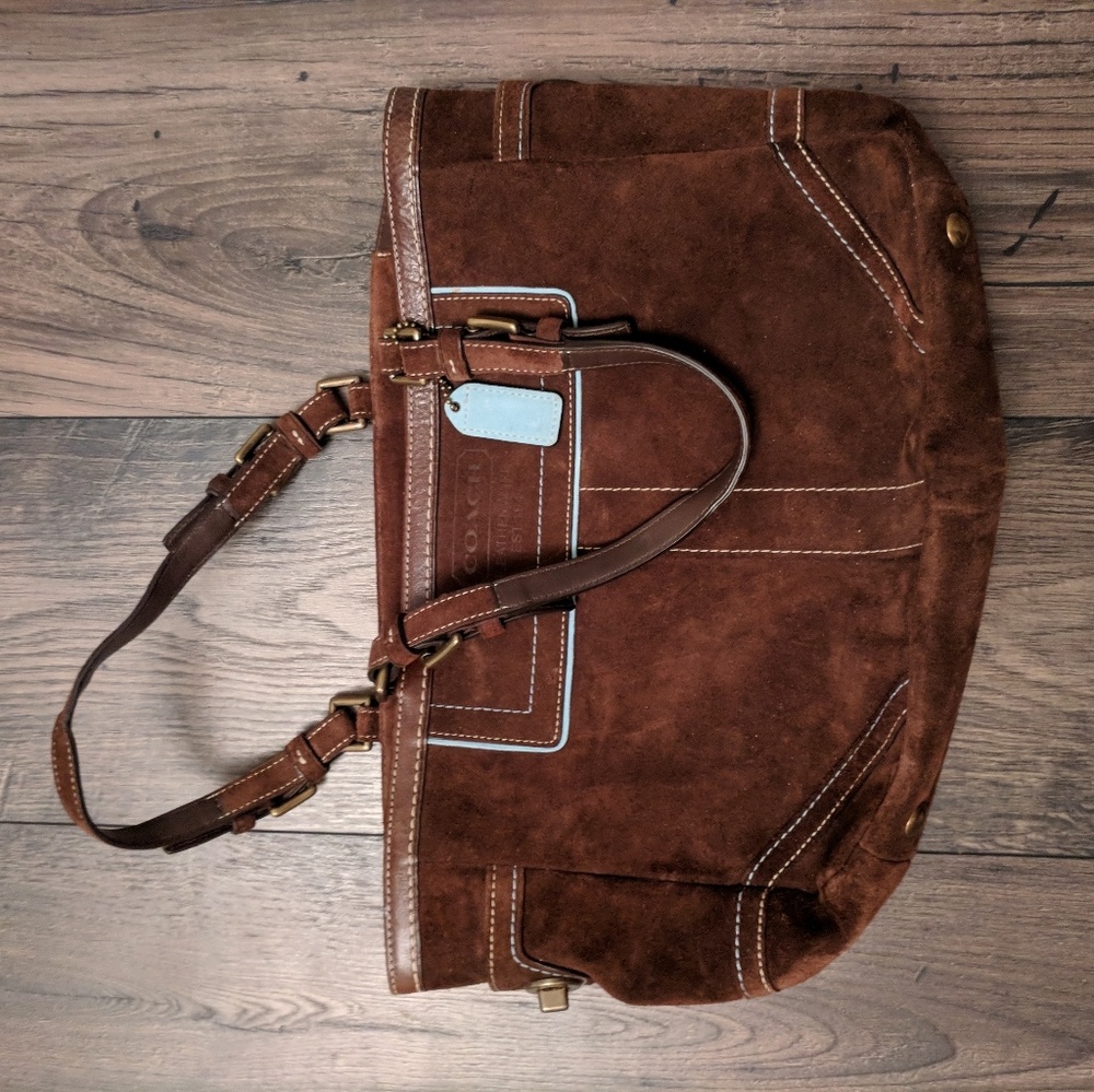 Brown coach purse